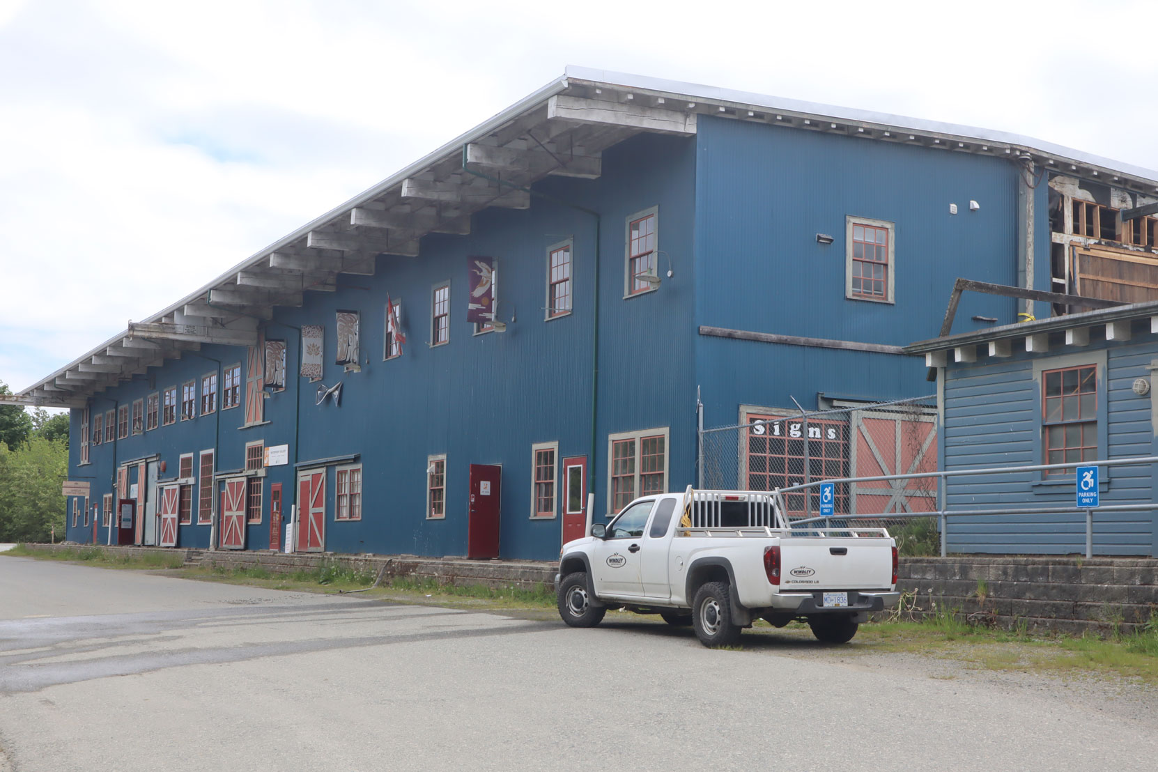 610 Oyster Bay Drive, originally the Comox Logging and Railway Company Shops Building.